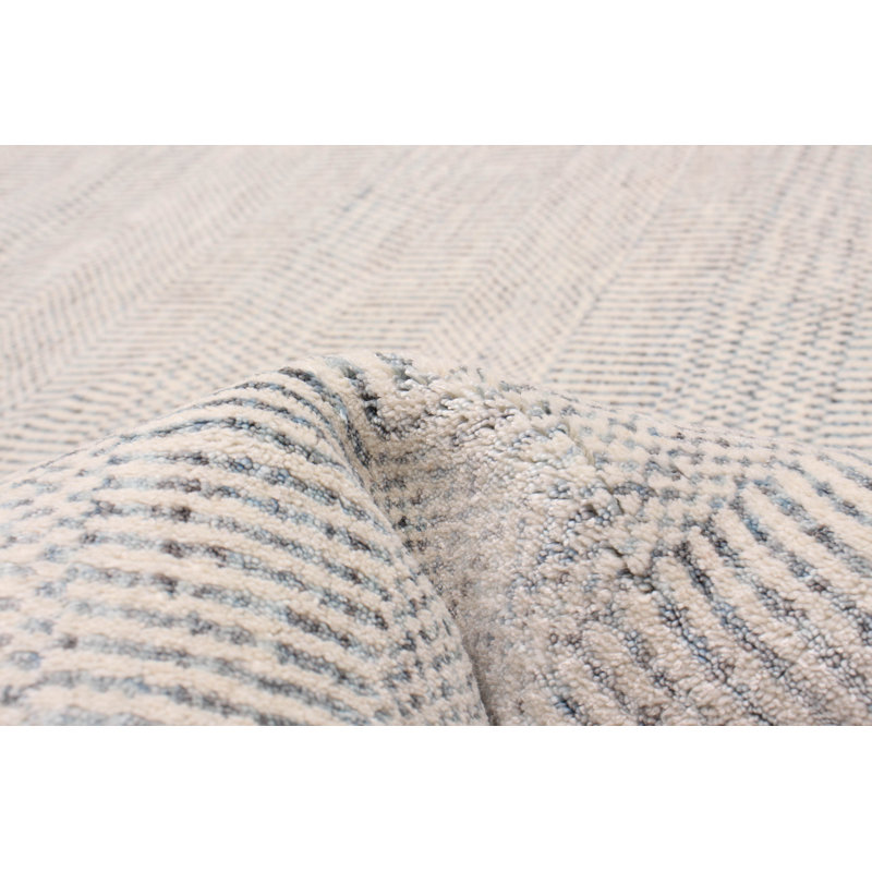 Tapis ivoire unique 8 pi 8 po x 12 pi Rolph