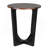 ACACIA SOLID WOOD SIDE TABLE,BROWN & BLACK COLOR