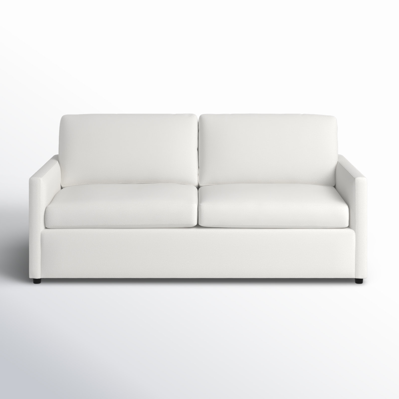 Damari 84'' Sofa, Classic Bleach White Twill