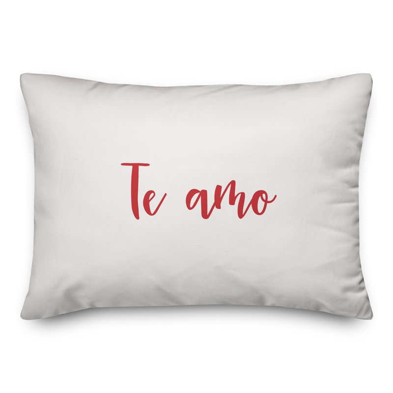  Coussin Te Amo, Rouge / Blanc