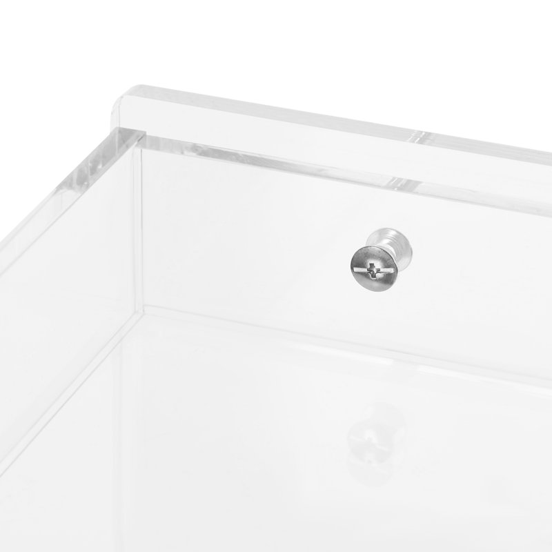 Table basse en acrylique 31,5 po Modern, Clair