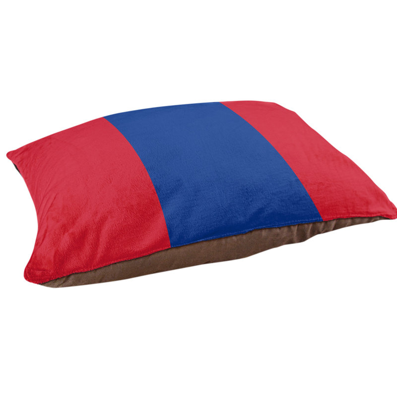 Coussin intérieur New England, Petit (l 28 po x P 18 po x H 6 po), Rouge / Bleu