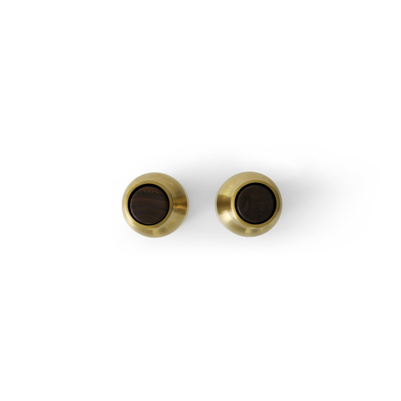 Salt & Pepper Mill Set, Brushed Brass