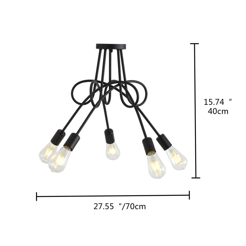 Luminaire semi-encastré 27,55 po Azaiyah