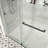 Opal Mirage MCOCOD 56"-60" W x 66" H Double Smooth Sliding Frameless Tub Door with 3/8"(10mm)Clear Glass-99053230