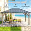 Pavillon de jardin élégant à toit rigide pour l'extérieur, pavillon de cour arrière, abri pour patio, pergola d'extérieur classique (seulement pavillon de jardin)