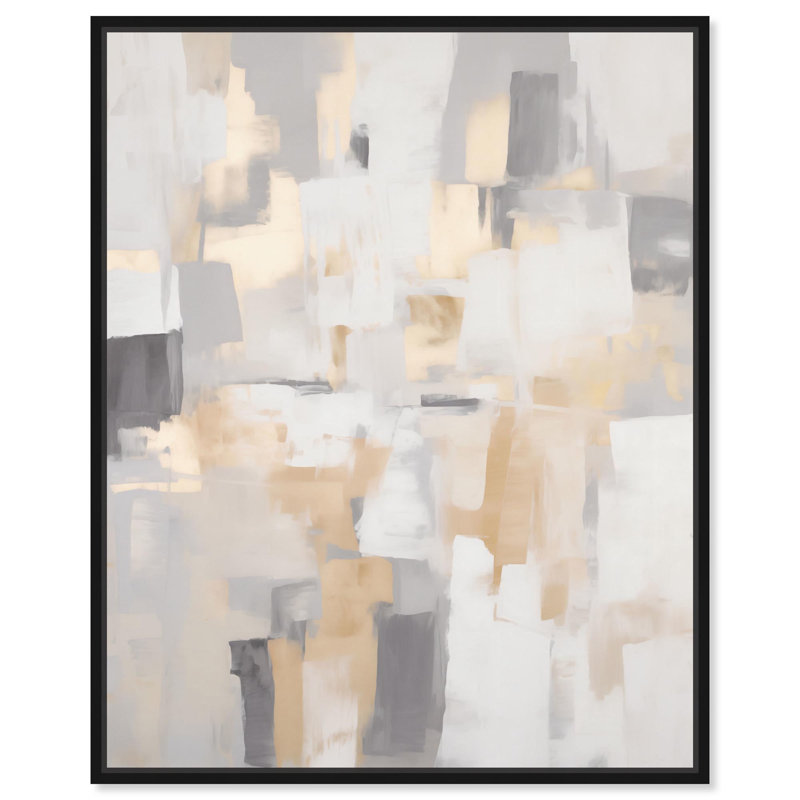 «Dissolving Brilliance I» par Art Remedy, H 21 po x l 17 po, Cadre flottant, Noir