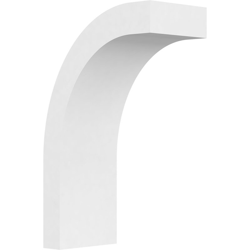 3"W x 6"D x 10"H Standard Heritage Architectural Grade PVC Knee Brace, 10"H x 3"W x 6"D