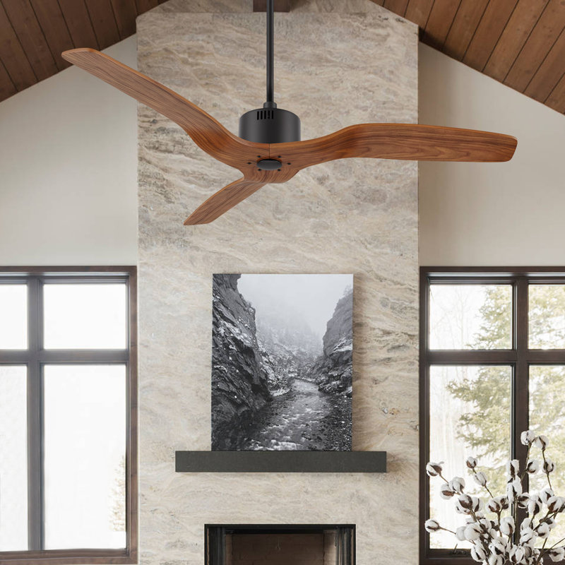 52-inch Ceiling Fan without Light, Black