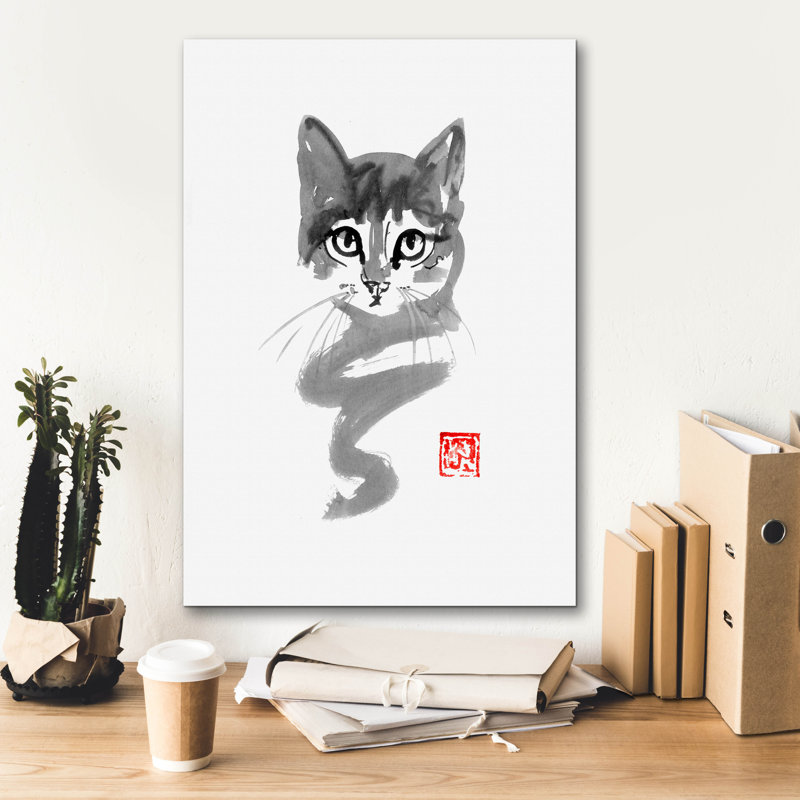 Epic Graffiti 'Chat Line' By Pechane, Canvas Wall " Chat Line " by Pechane, 26" H x 18" W