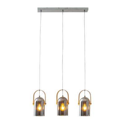 Frank 3 - Light Silver Kitchen Island Pendant
