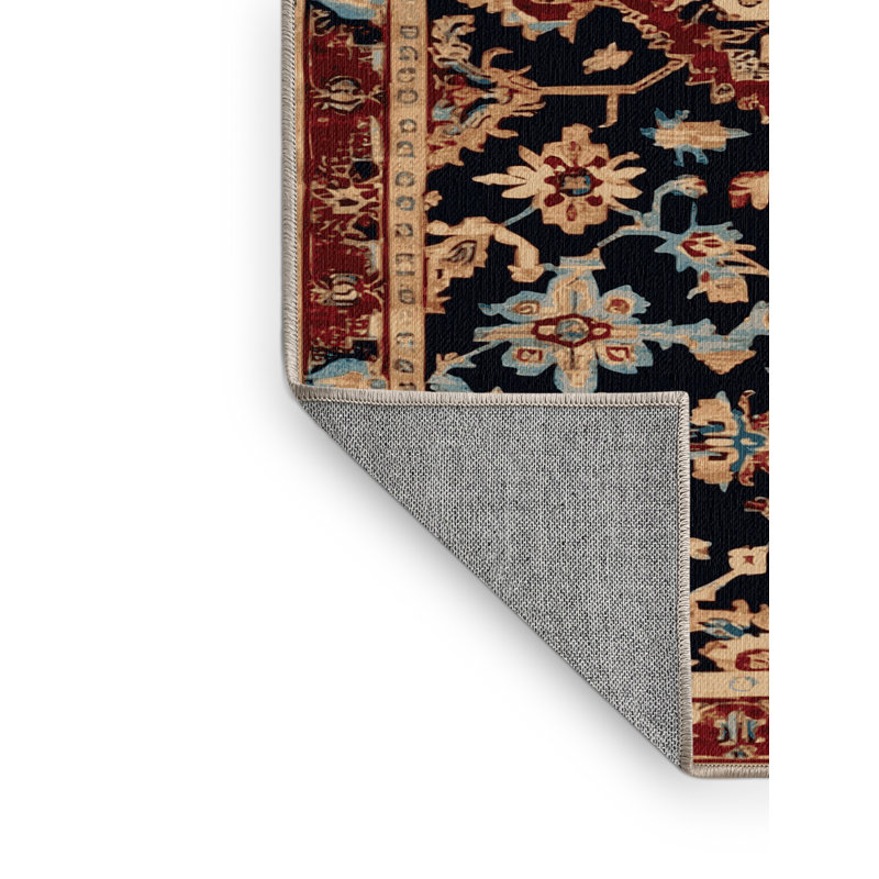 Machine Washable Turkish Beige Area Rug, Rectangle 2' x 3'