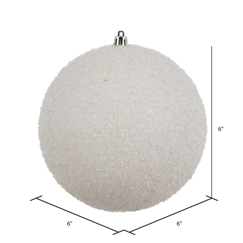 Ornement boule perlé, Blanc