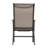 2-piece Patio All-weather PVC-coated polyester Lounge Chair With Ottoman, Brown