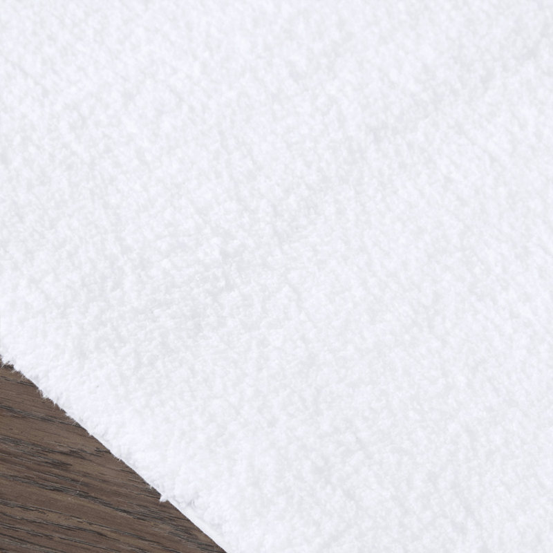 Tapis de bain, L 72 po x l 24 po, Blanc