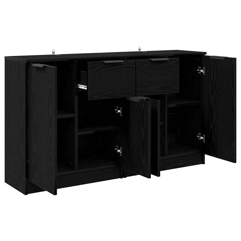 60cm Sideboard, Black Oak