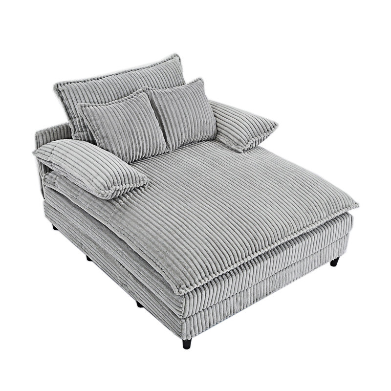 Canapé-lit de taille longue, Gris
