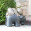 Statue de jardin moine sur éléphant Shaolin-1399422412