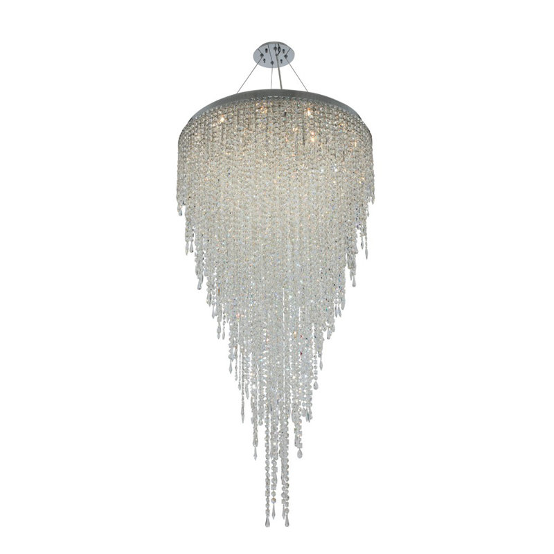 Tenuta 21 LT Chrome/Clear Chandelier Allegri