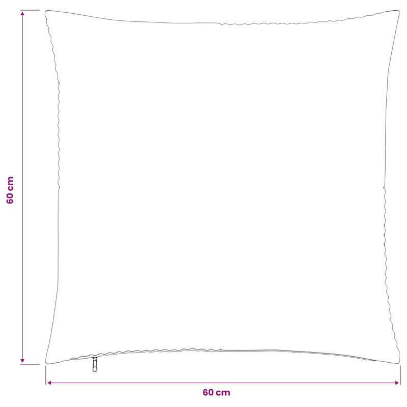 Cushion Cover, Square 60cm, Cream