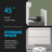 Dhruven 72 Inch Fully Assembled Double Floating Bathroom Vanity With Solid Surface Sink-104189148