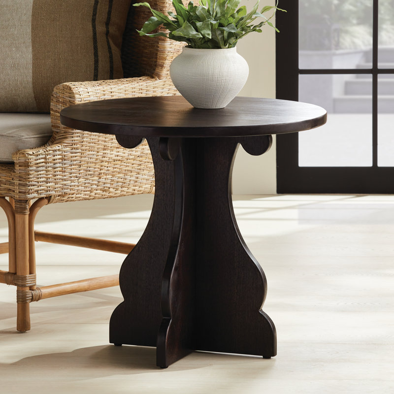 Table d'appoint Abrielle, Brun-noir