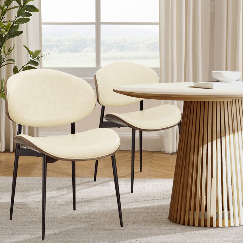 Schrader Upholstered Side Dining Chair, Off White