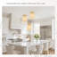 3-pack Crystal Pendant Lights, Crystal Beaded Chandelier For Kitchen Island