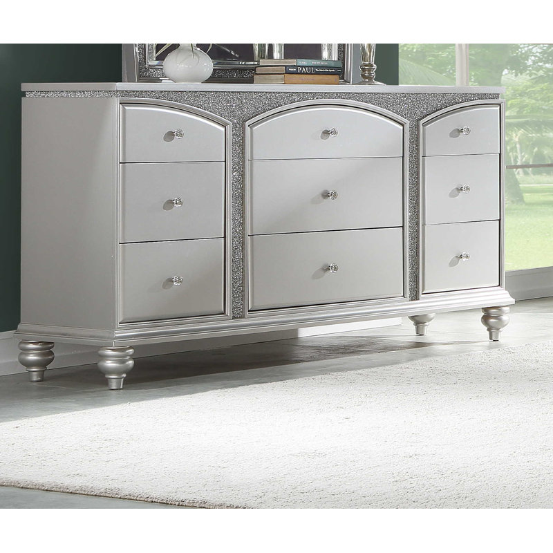 Commode double 9 tiroirs Ohatchee