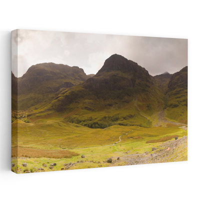 Storm Clouds Over A Mountain Range Three Sisters Of Glen Coe Glencoe Highlands Region Scotland Abstract Contemporary Landscape Nature Art
