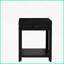 Noir et noir Table basse en marbre blanc à double couche avec compartiment secret Verrouillage d'empreintes digitales, grand espace de rangement pour les espaces de vie / salle à manger