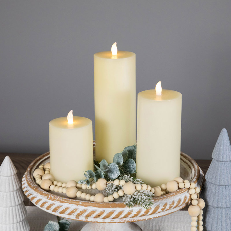 Unscented Flameless Candle, Ivory