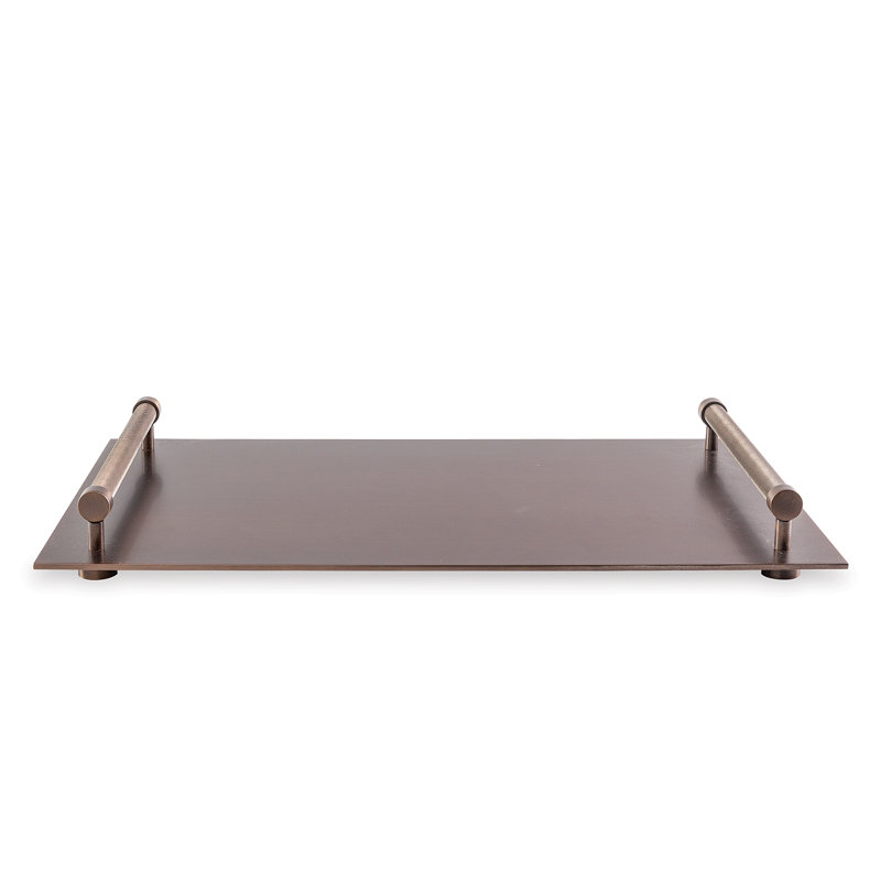 Parliament Steel Decorative Tray, Bronze