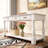 Wood Console Table With 3 Drawers And 5 Bottom Shelf For Entryway Hallway Extra-Thick Sofa Table-1537650225-1537650224