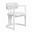 Ensemble de 2 chaises de salle à manger rembourrées en tissu avec structure en métal, capacité de poids de 265 lb-121093719