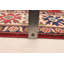 Tapis rouge foncé mâle de 6 pi 0 po x 8 pi 11 po Maléigh