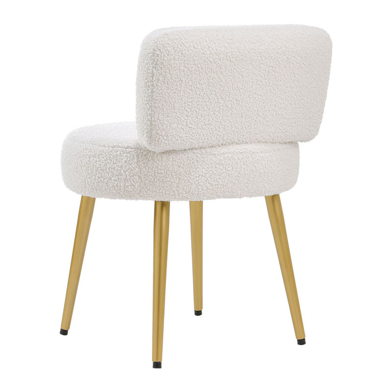 Ackerly Metal Accent Stool, White
