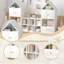 Bibliothèque polyvalente pour enfants avec un design en forme de maison, un rangement multifonctionnel pour les livres et les jouets, un emplacement réglable, un organisateur durable pour enfants pour la salle de jeux ou la chambre à coucher Assemblage