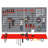 Nome 54 Piece Pegboard and Shelf Tool Organizer Wall Mounted DIY Garage Storage with 50 Hooks-988299925