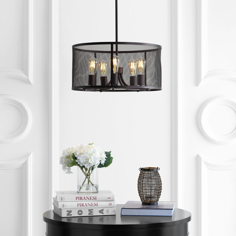 Luminaire suspendu tambour 5 lumières Shankle