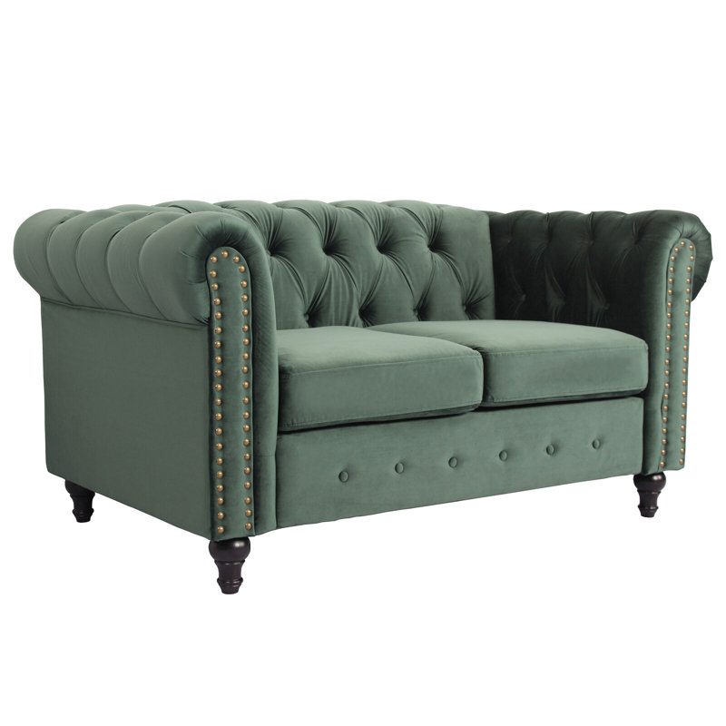 Sofa, Velvet, Green
