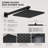 Thermostatic Shower Faucet Set 3-Function Wall Mounted Rain Shower System with Body Jets Recessed Wall Mounted Combo-80065235