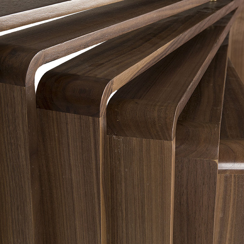 Nellcote 4 - Light Chandelier, Walnut