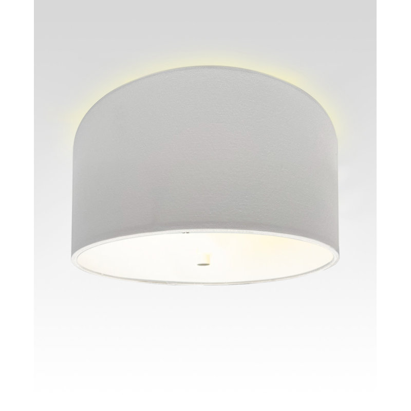 Plafonnier encastré en tissu, Blanc