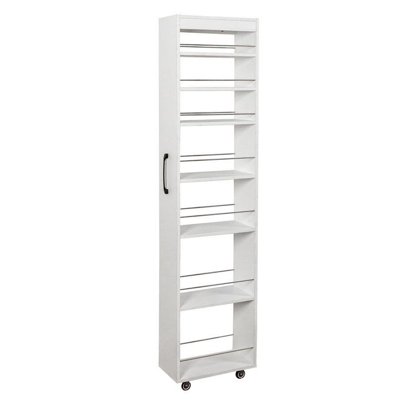 Étagère ouverte 7 côtés multi-fonctions avec rangement à un seul niveau pour la cuisine, le salon et les espaces étroits