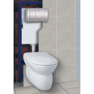 White Stone LPF Wall Mounted Kit (Seat Not Included)