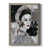 Toile avec cadre gris