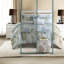 Ensembles de literie en coton surdimensionnés confortables de style tropical bleu pour une maison confortable