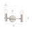 Gefferie 2-Light Polished Nickel Vanity Light-815576064