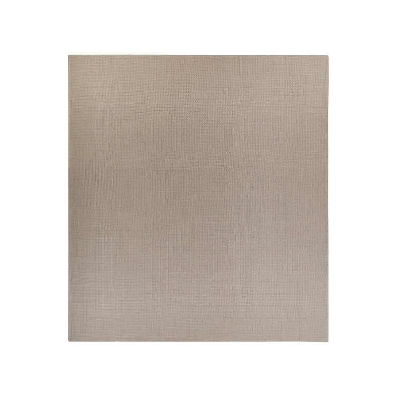 RAGALA Cotton Solid Colour Bedspread, 220 x 240 cm Bedspread, Taupe